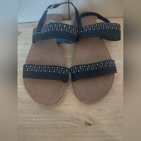 Alexis Bendel Black Studded Sandals Size: 6 - Picture 2 of 4